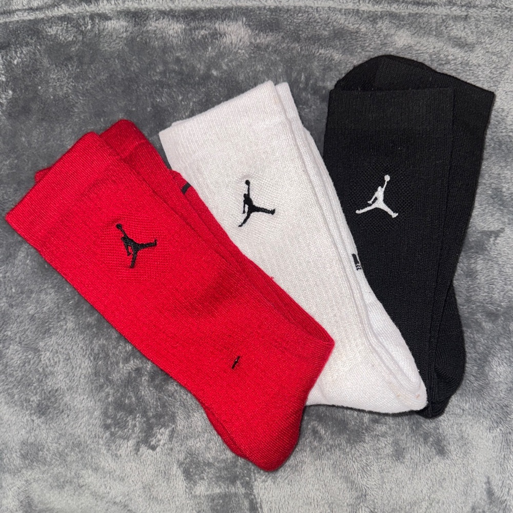 Men's Jordan Red, White, and Black Socks - Picture 5 of 5